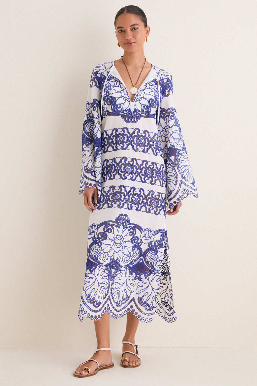 Clea Lace Dress in White 10
