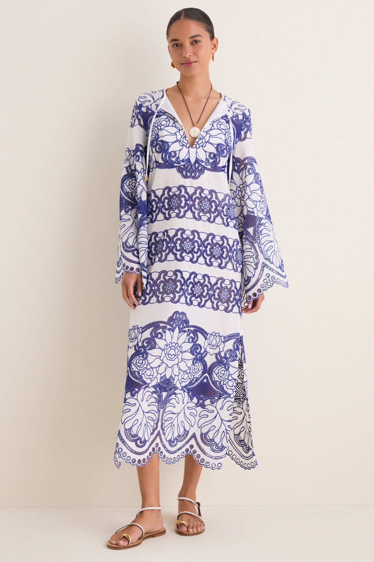 Clea Lace Dress in White 10