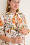 Sun Fire Garden Cream Calista Dress