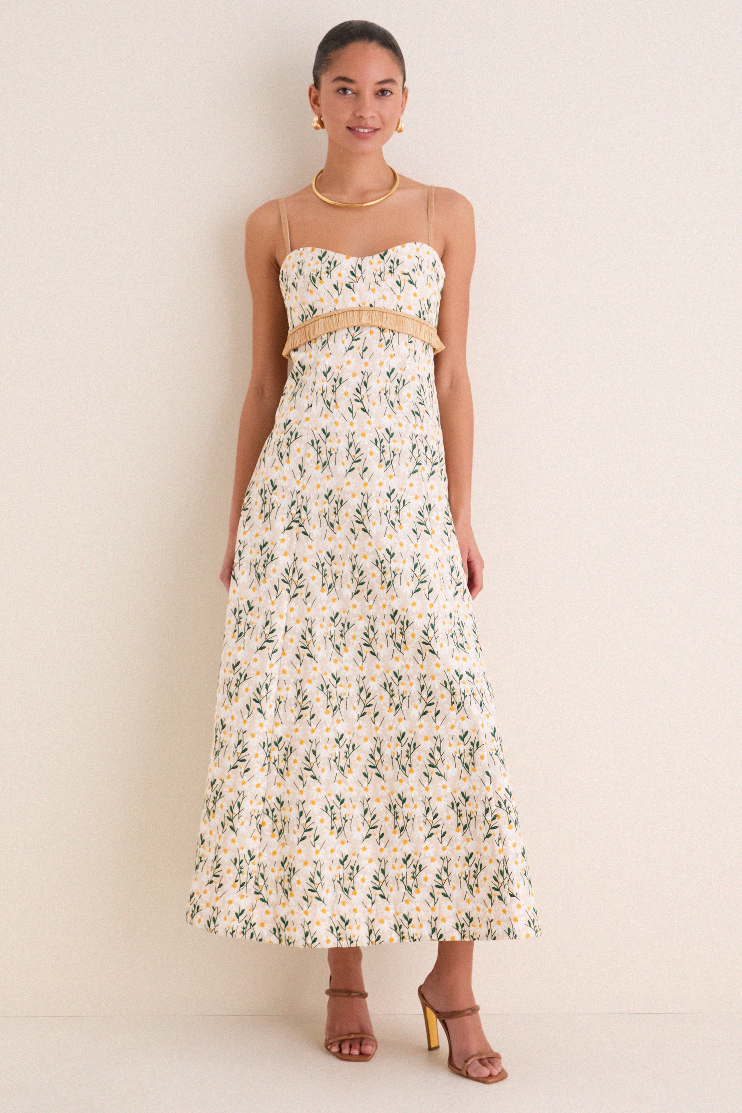 blazer with formal dress Daisy Meadow Salvador Midi Dress