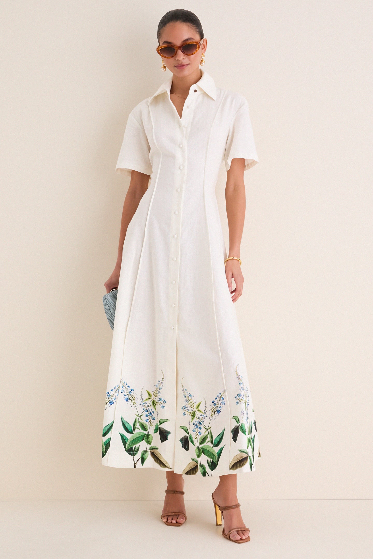 Laurel Bloom Myra Shirt Midi Dress
