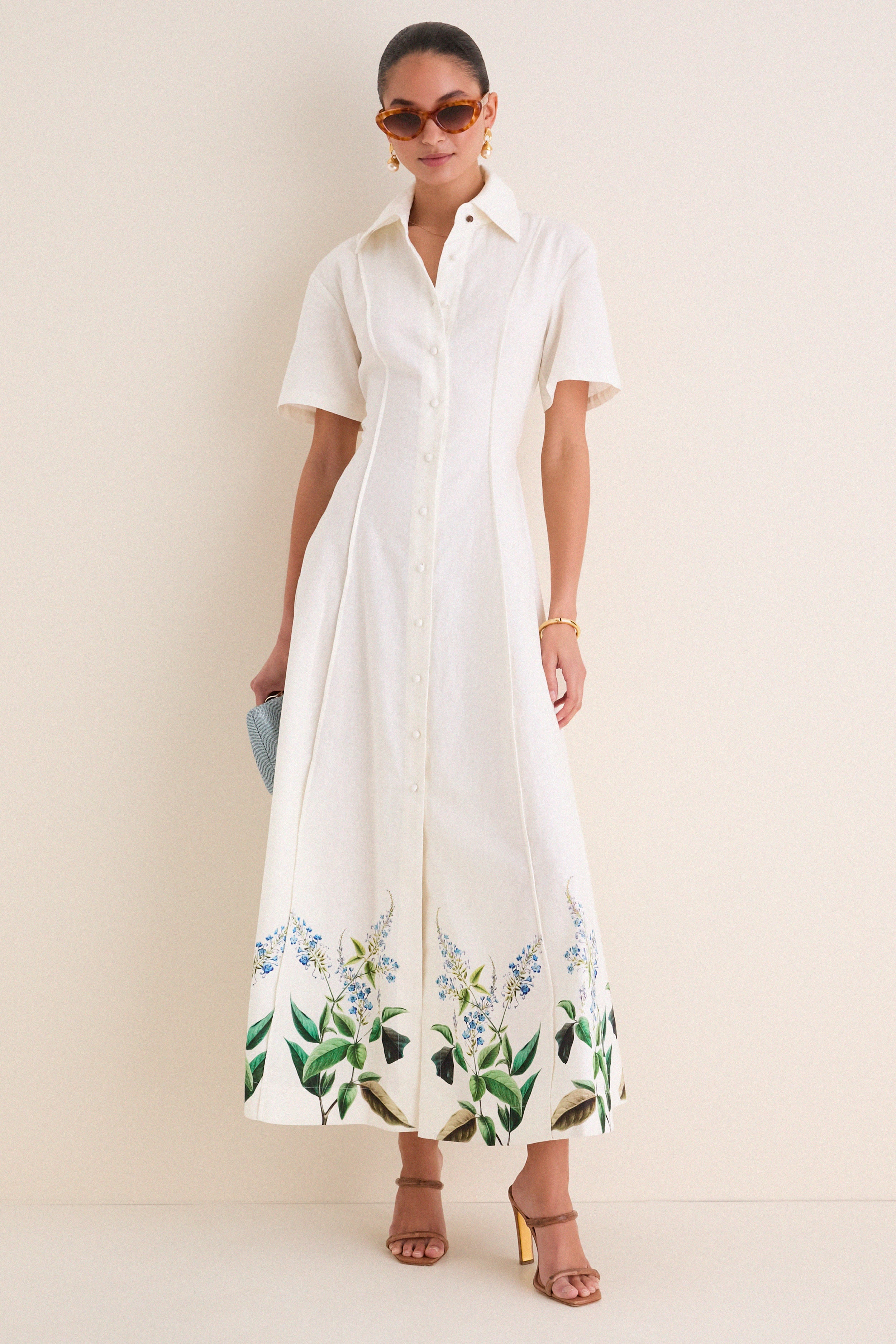 Laurel Bloom Myra Shirt Midi Dress
