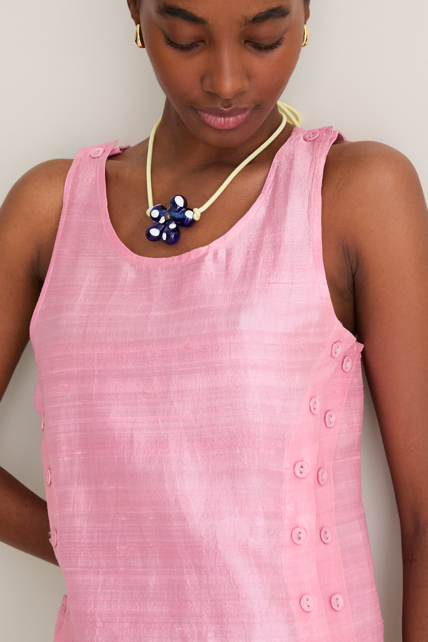 Petal Pink Palmo Midi Dress