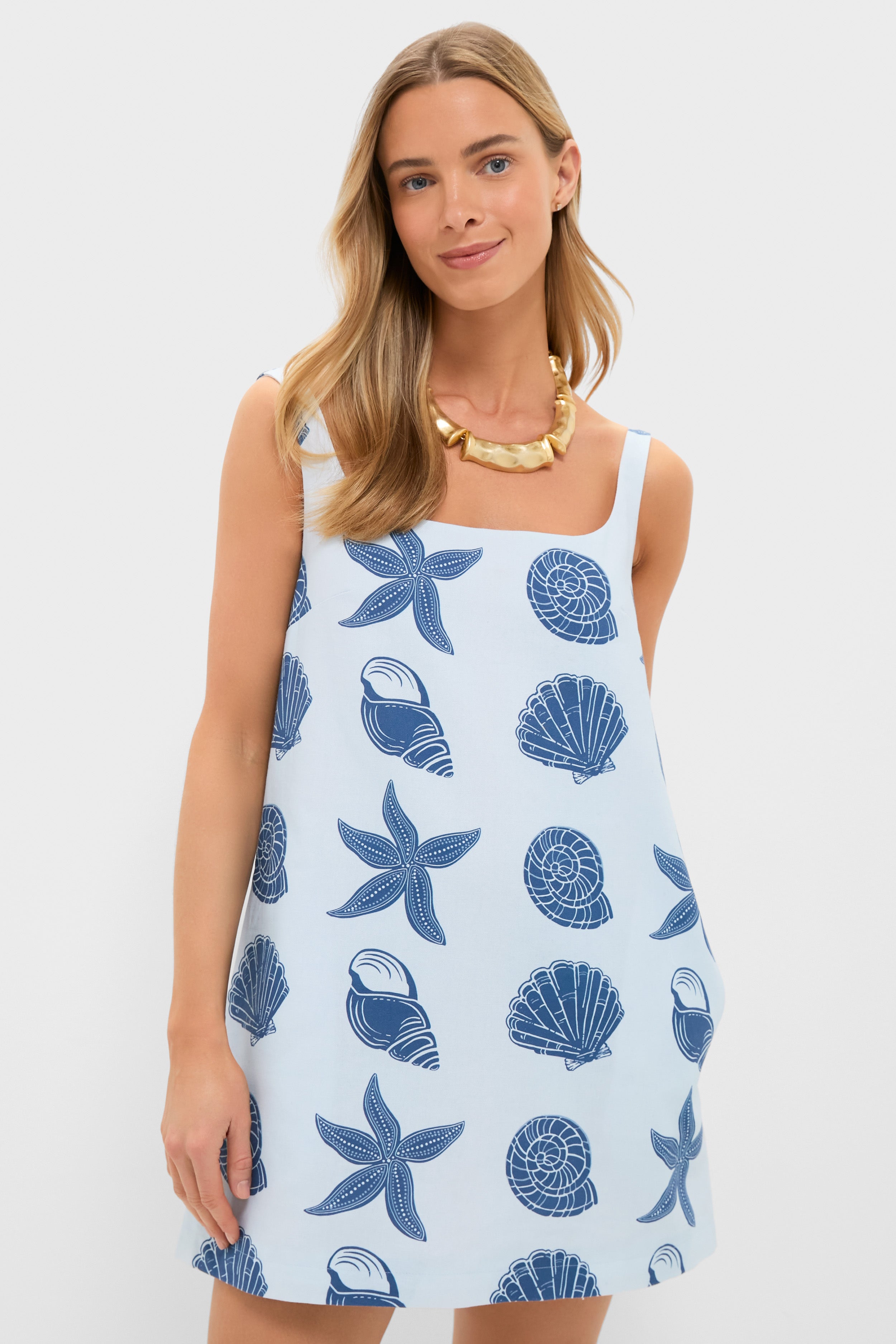 knee length dresses for ladies Black Seashell Dionis Midi Dress main image 0