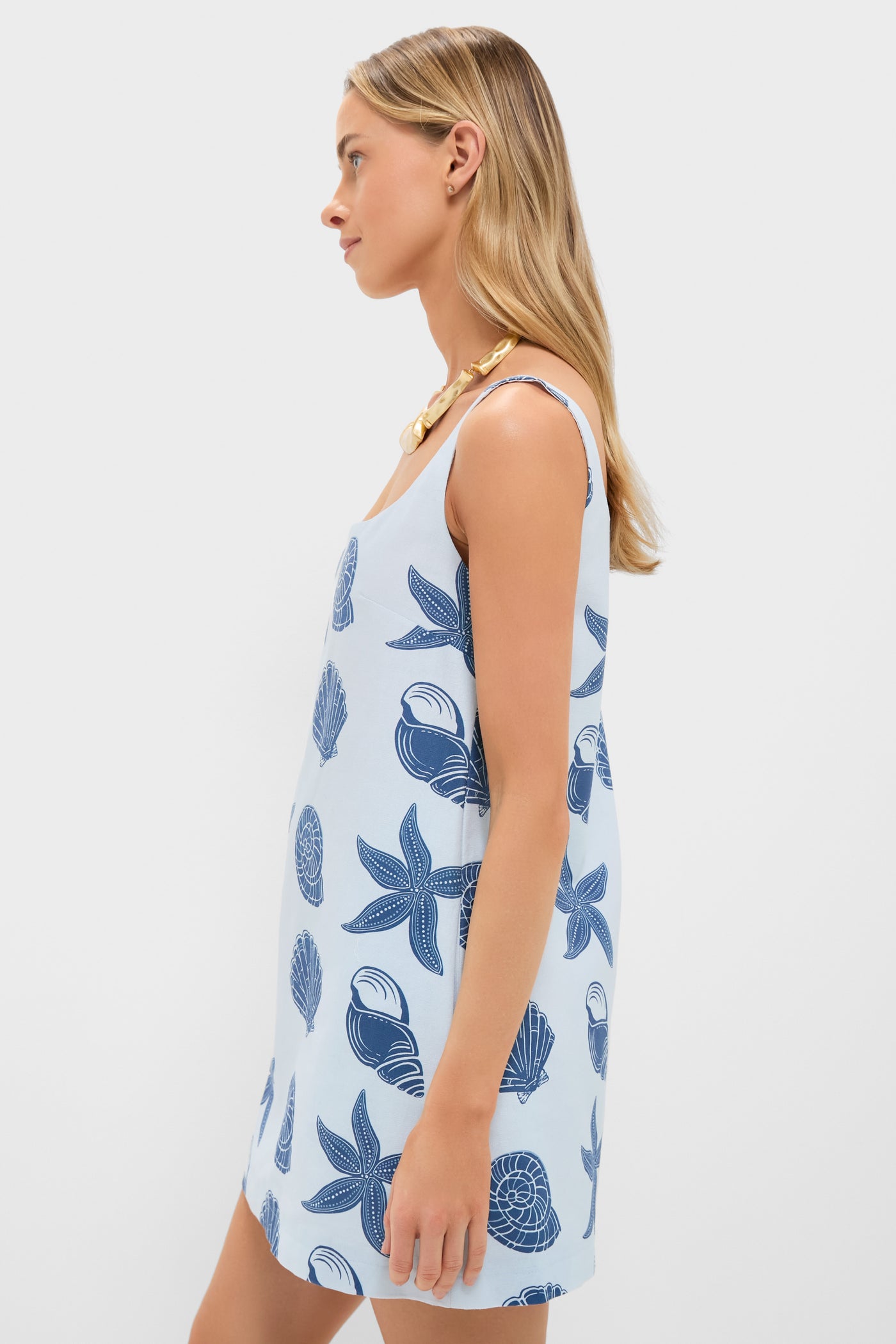 shell dress mini Coco Shop Cappie Mini Dress, Blue Shell XS