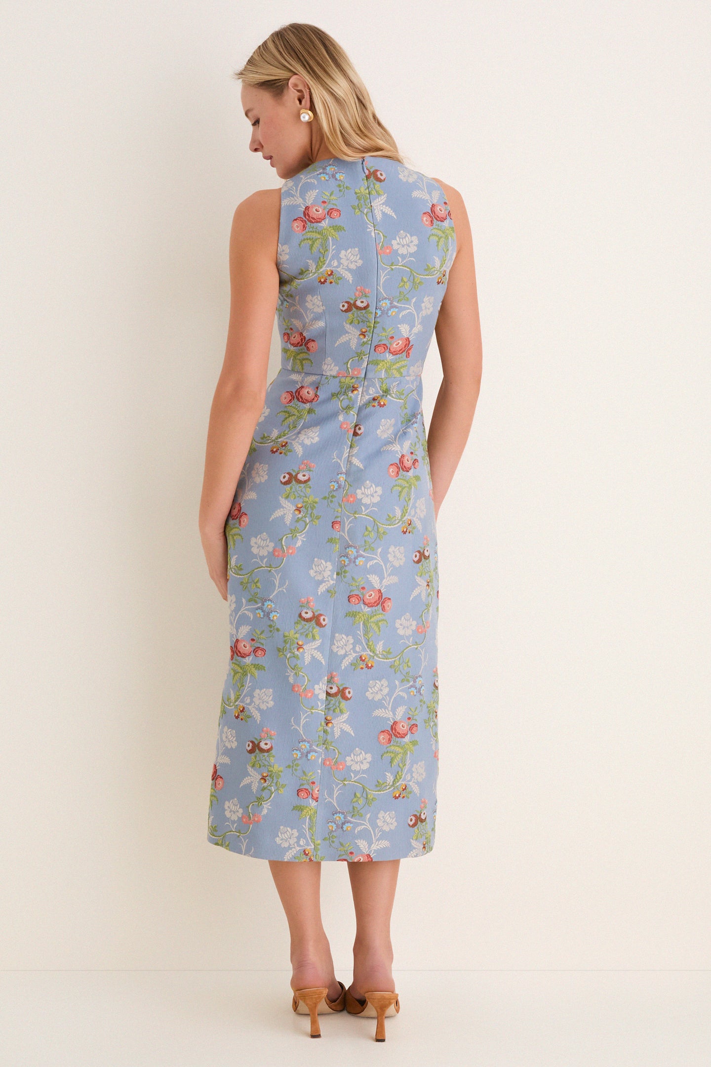 Trellis Bloom Jacquard Manon Dress