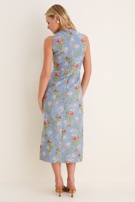 Trellis Bloom Jacquard Manon Dress