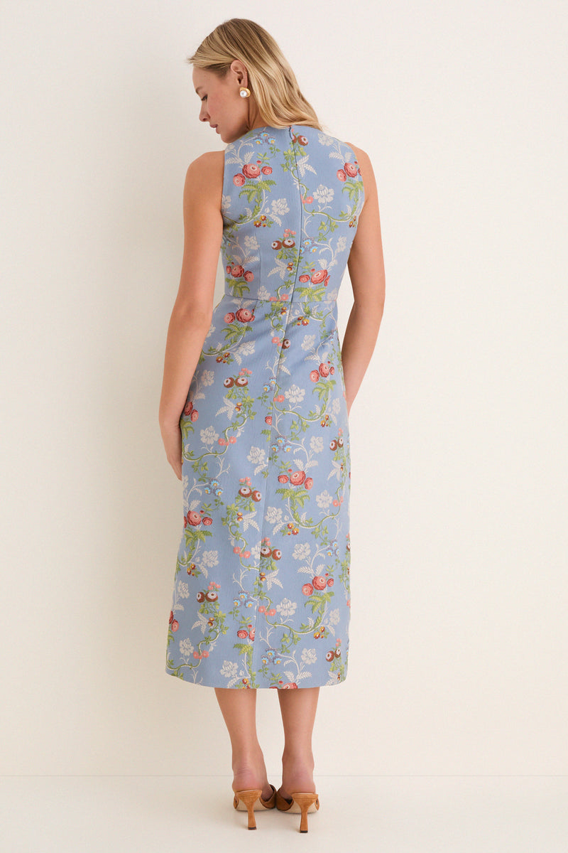 Trellis Bloom Jacquard Manon Dress
