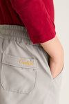 Patagonian Putty Le Club Short showcases a classic, effortless style with a yellow Cadets embroidery, offering a fun, high-end look with its elastic waistband and back pocket detail.