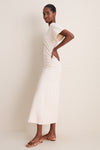 Cream Stripe Jersey Cassia Dress