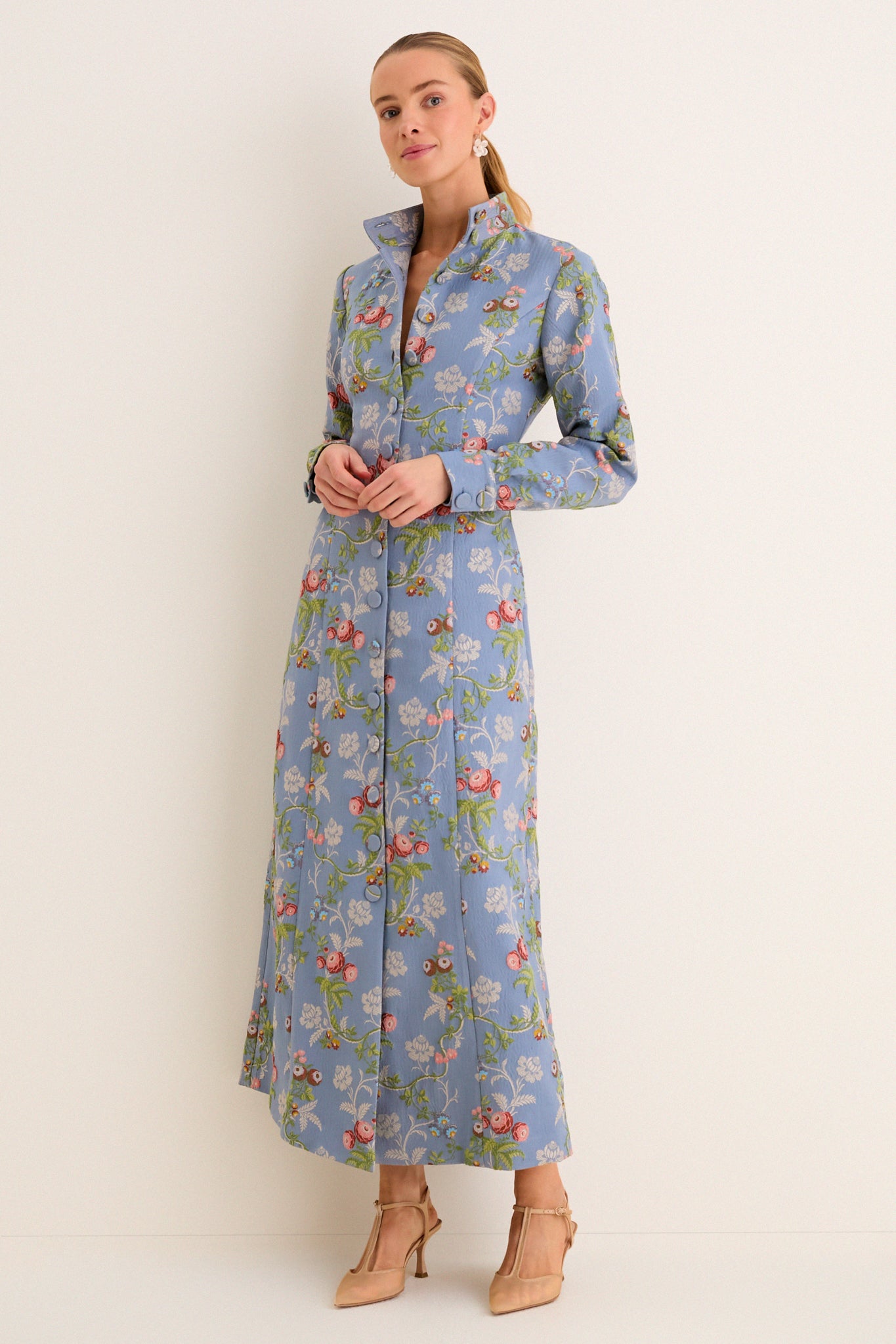 スーツ・フォーマル・ドレス Jacquard volumedress / Acka Trellis Bloom Jacquard Cambridge Coat Dress | Tuckernuck