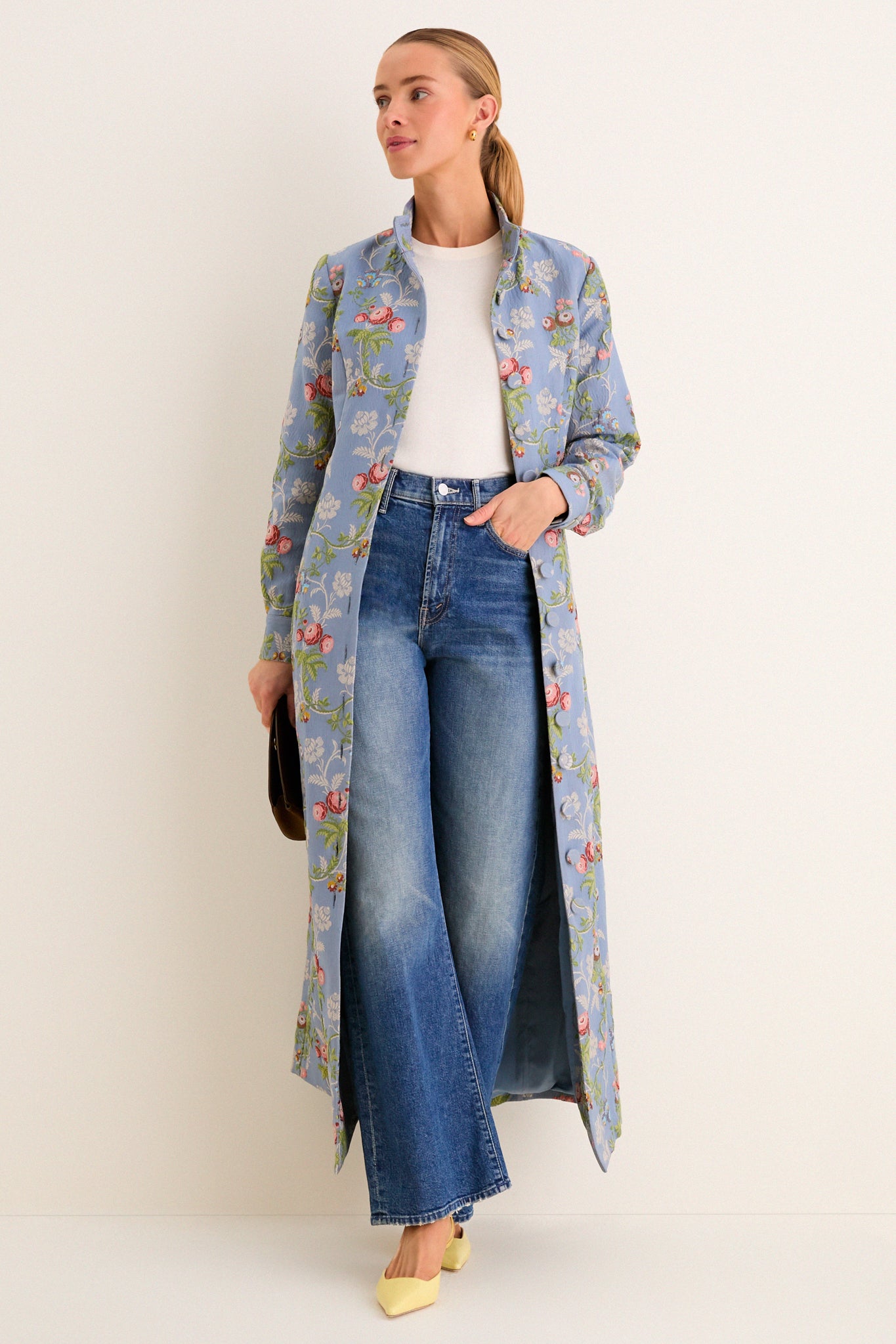 Trellis Bloom Jacquard Cambridge Coat Dress | Tuckernuck