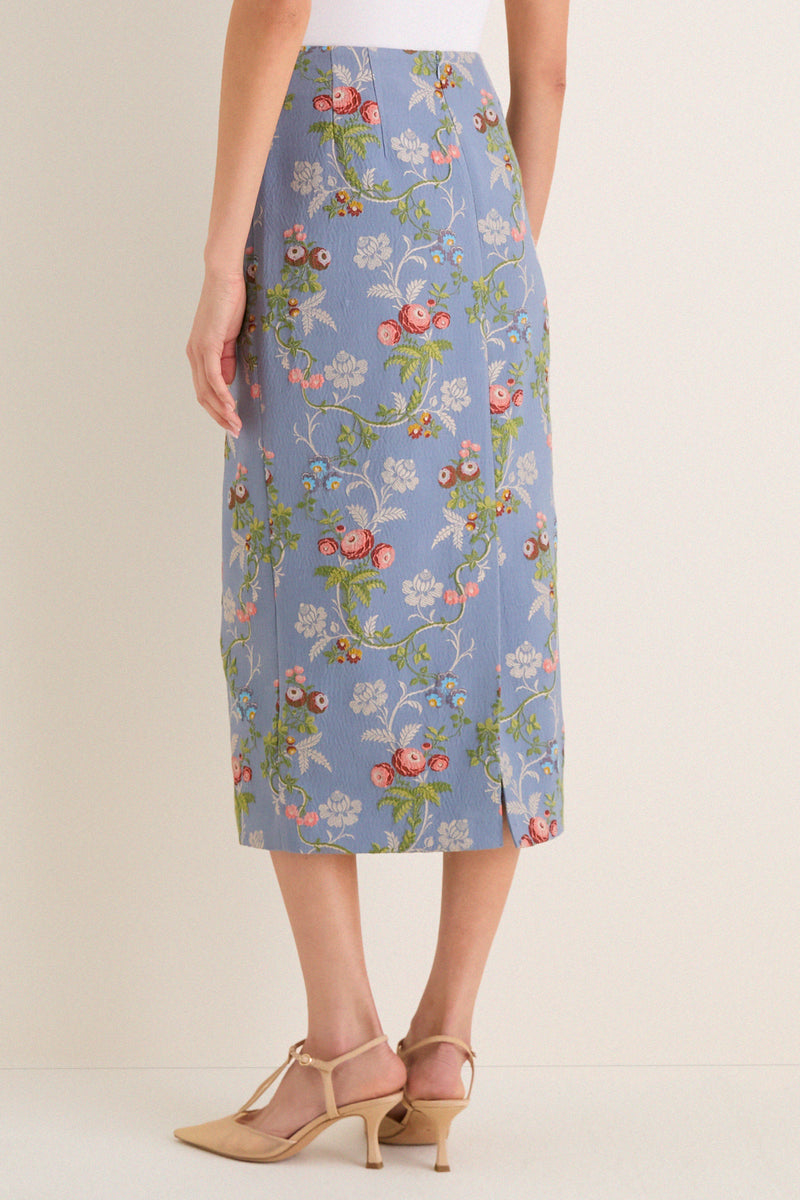Trellis Bloom Jacquard Ellington Skirt