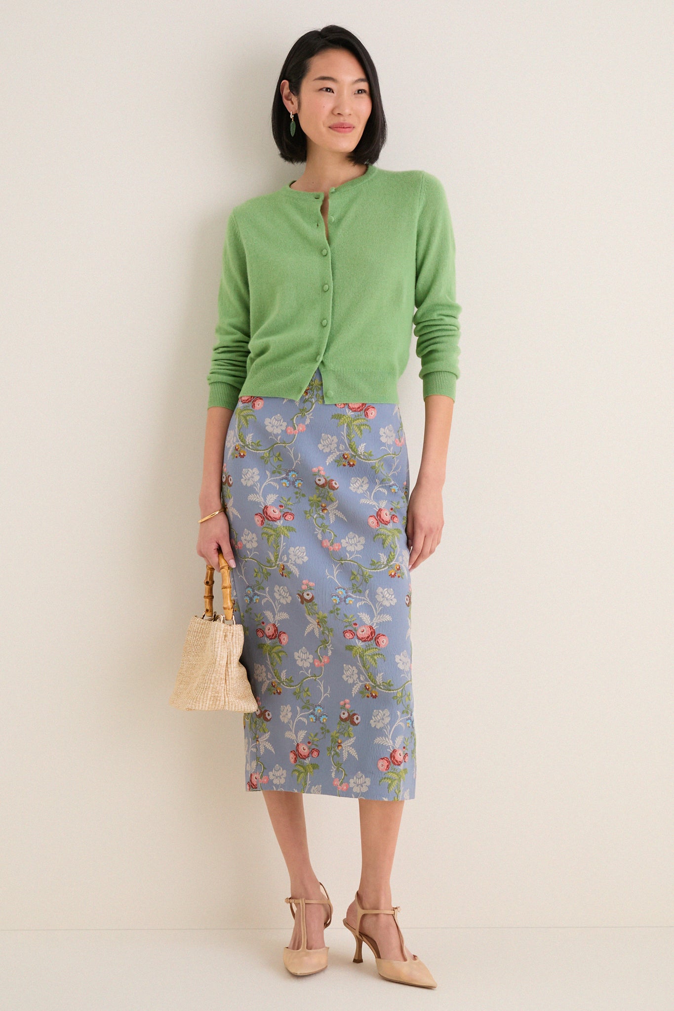 Trellis Bloom Jacquard Ellington Skirt | Tuckernuck