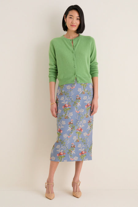 Trellis Bloom Jacquard Ellington Skirt