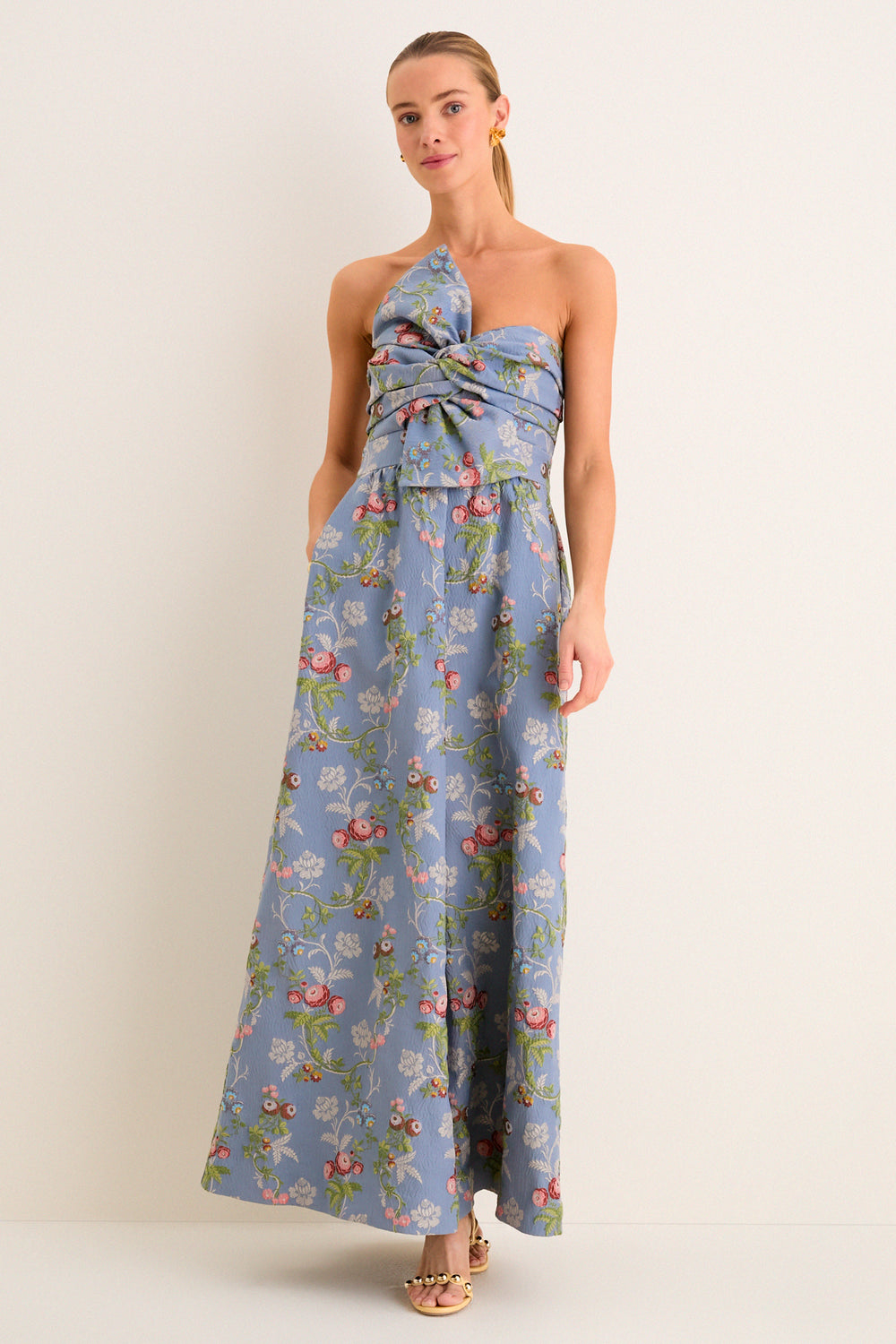 Trellis Bloom Jacquard Kathleen Gown