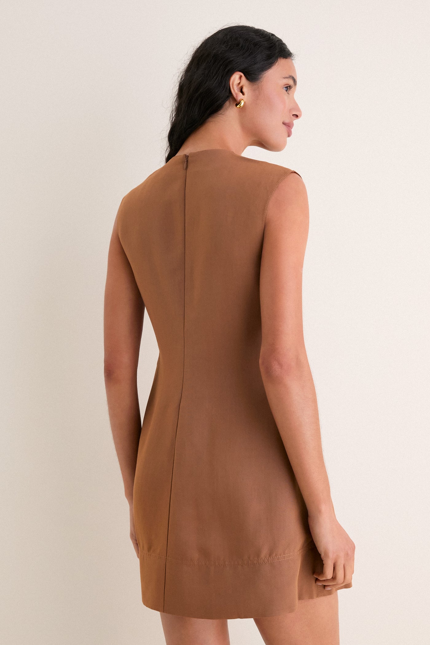 A.L.C. Light Chestnut Wade Mini Dress Light Chestnut / L
