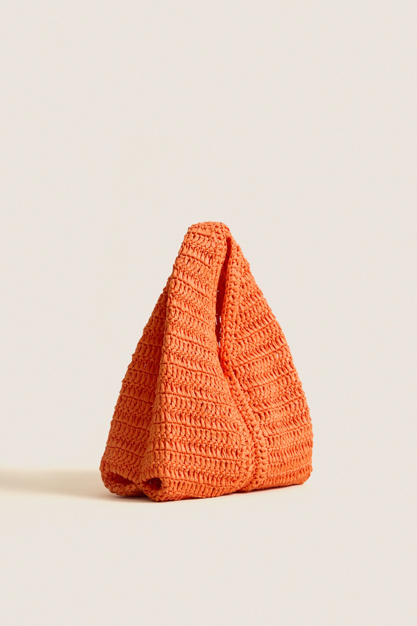 Persimmon Simone Raffia Bag