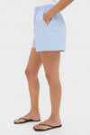 Blue Stripe Seersucker Lane Shorts