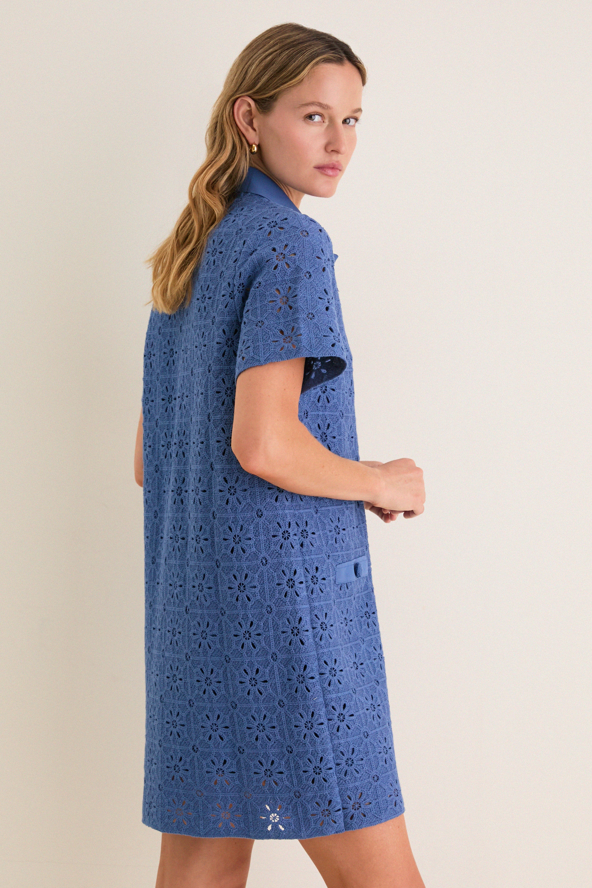 Allure Crochet Tile Jeanine Shift Dress | Tuckernuck