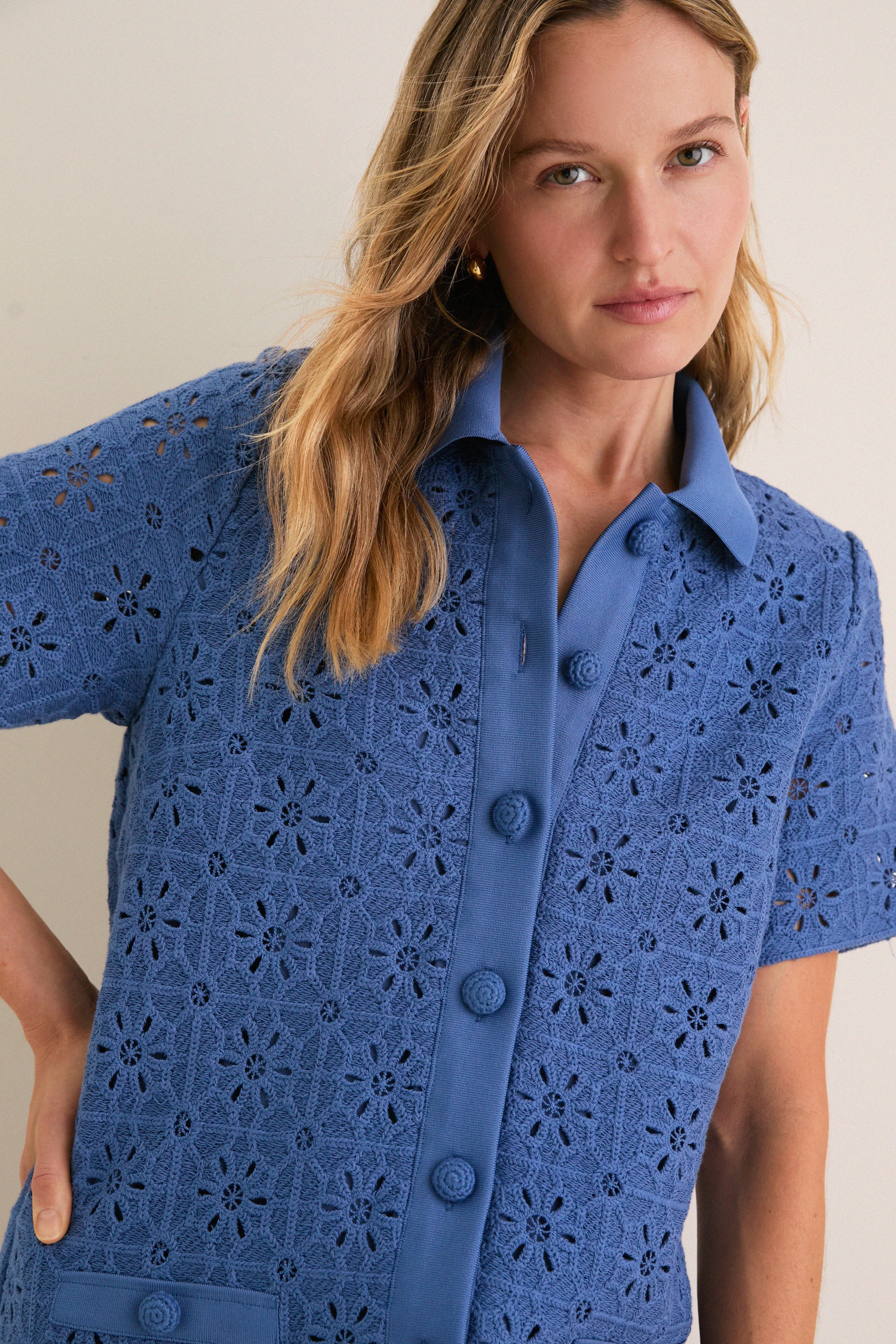 Allure Crochet Tile Jeanine Shift Dress | Tuckernuck