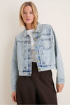 Fur Collar Sherwood Denim Jacket