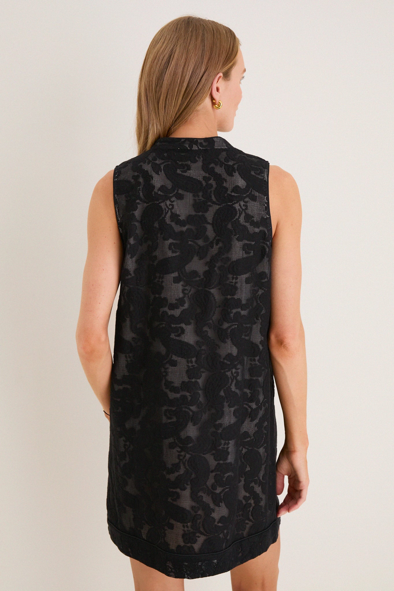 Black Lace Haines Mini Dress