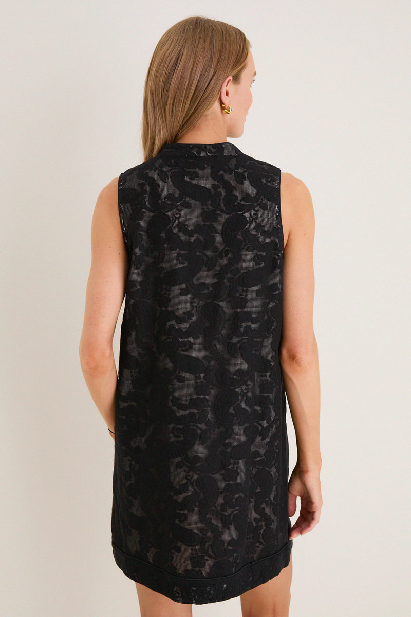Black Lace Haines Mini Dress