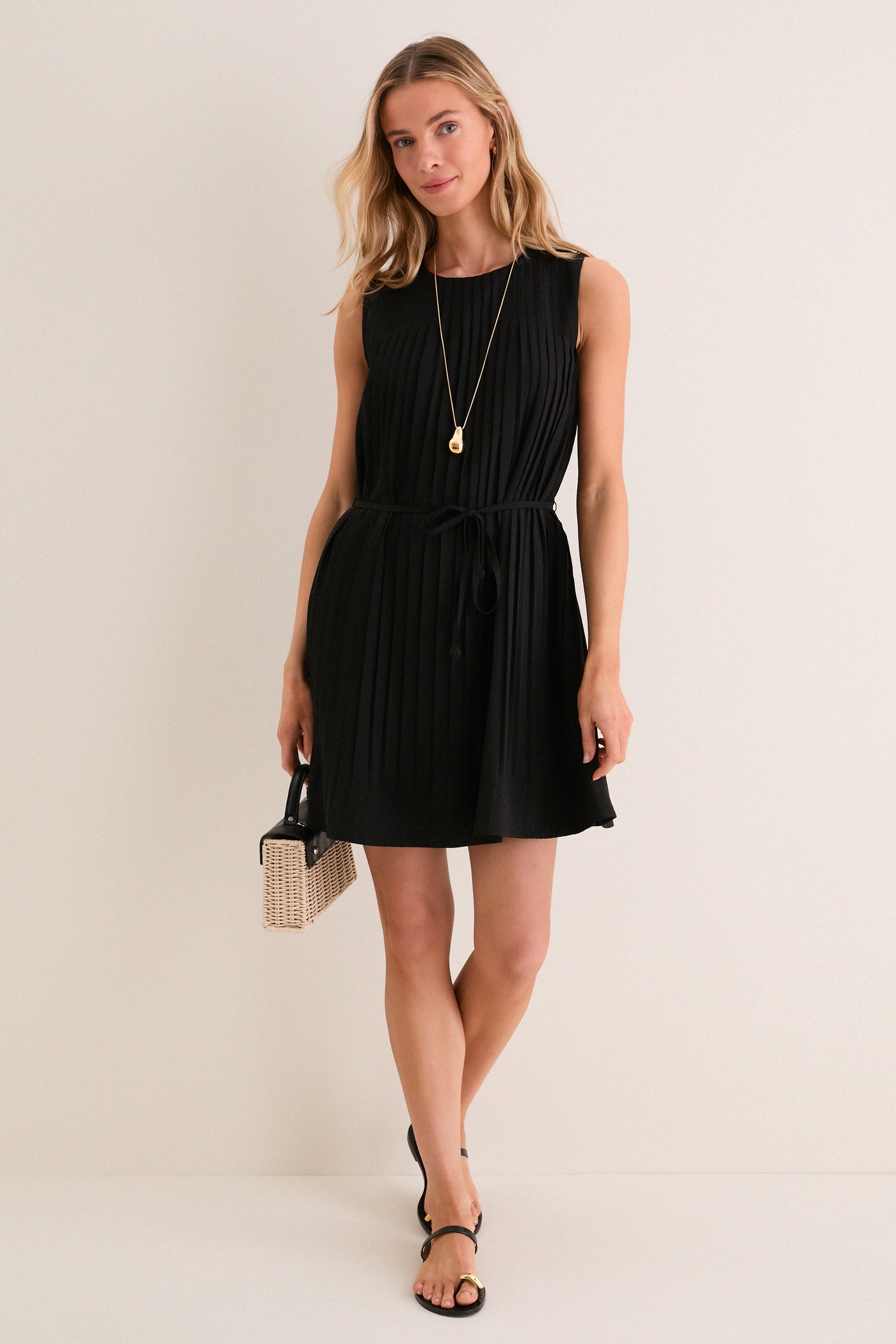 Pomander Place Black Biltmore Mini Dress Black / XXS