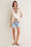 Sandstone Cotton Lobster Lauren Cardigan