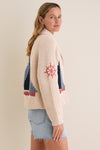 Sandstone Cotton Sailboat Charlie Cardigan