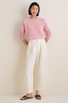Powder Pink Cashmere Boyfriend Bodie Crewneck