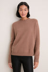 Mocha Cashmere Boyfriend Bodie Crewneck