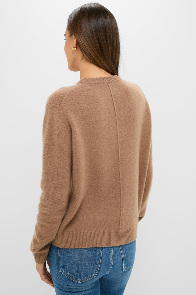 Mocha Cashmere Boyfriend Bodie Crewneck
