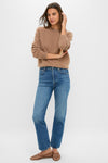 Mocha Cashmere Boyfriend Bodie Crewneck