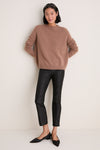 Mocha Cashmere Boyfriend Bodie Crewneck