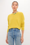 Marigold Cashmere Boyfriend Bodie Crewneck