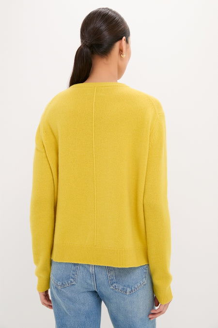Marigold Cashmere Boyfriend Bodie Crewneck