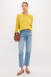 Marigold Cashmere Boyfriend Bodie Crewneck