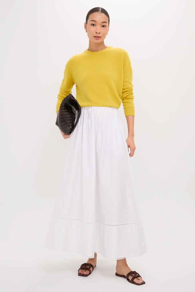 Marigold Cashmere Boyfriend Bodie Crewneck