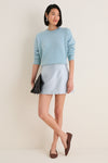 Cameo Blue Cashmere Henri Crewneck