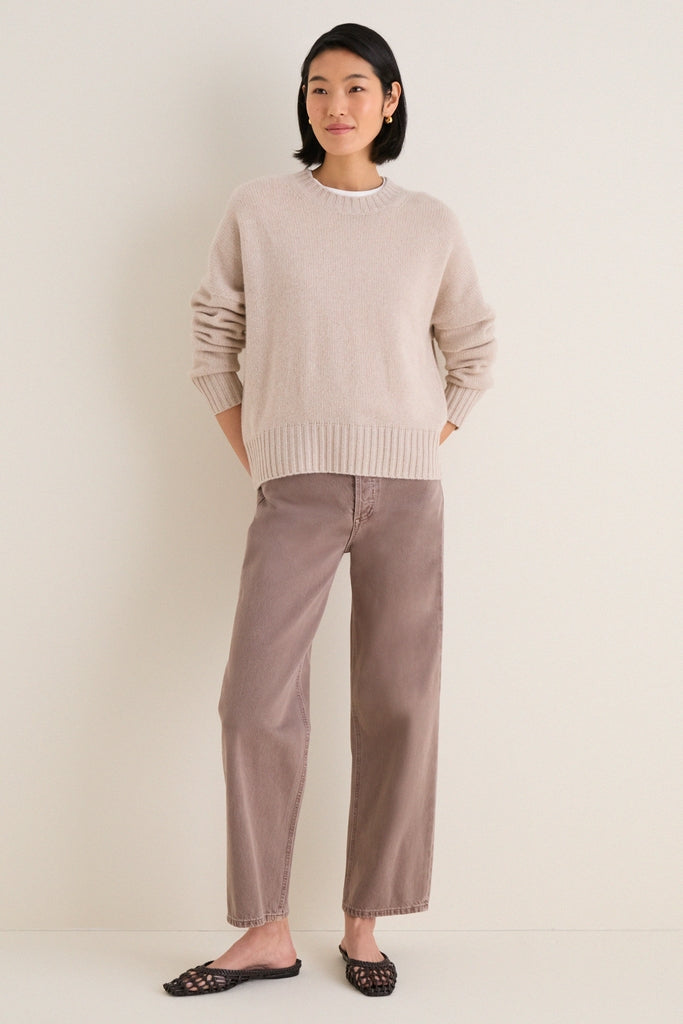 Sandstone Cashmere Henri Crewneck