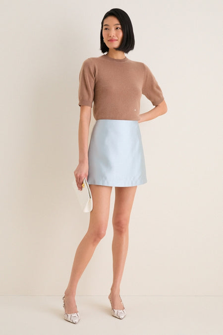 Pewter Blue Dupioni Opal Skirt