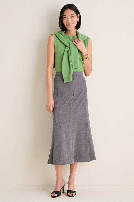 Pistachio Cashmere Sleeveless Ava Shell