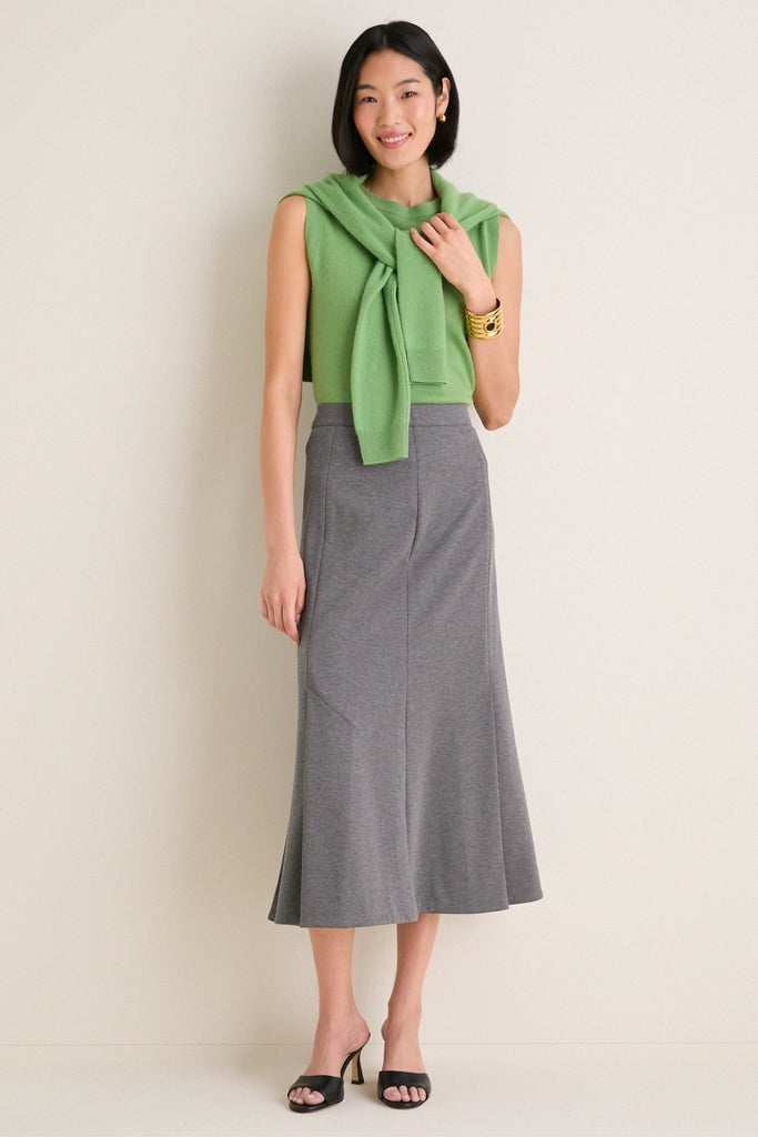 Pistachio Cashmere Sleeveless Ava Shell