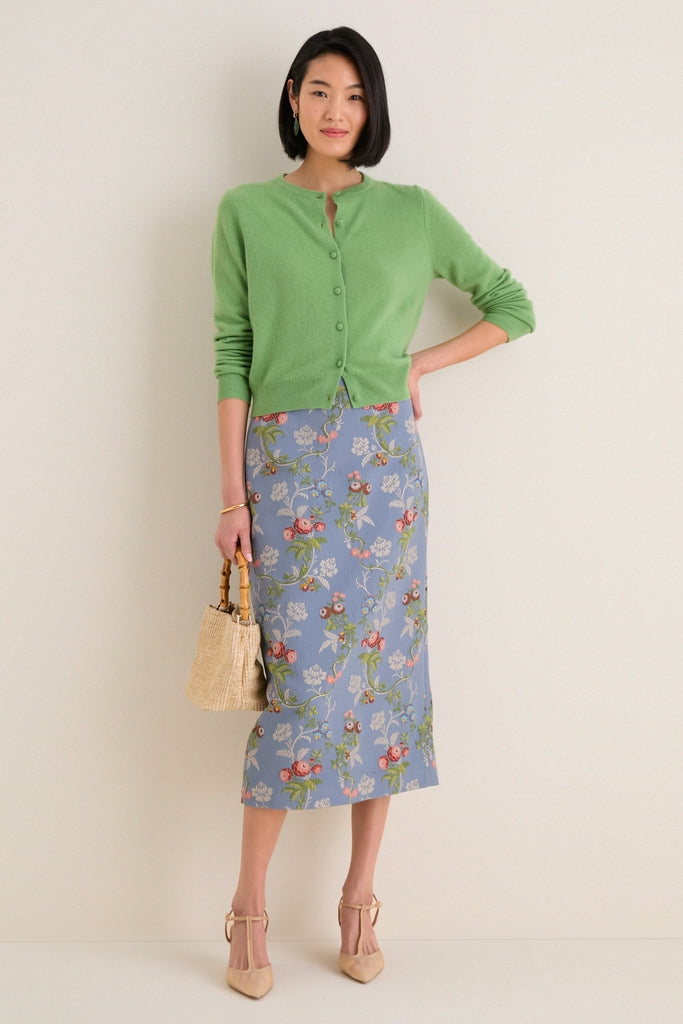 Pistachio Cashmere Riley Cardigan | Tuckernuck
