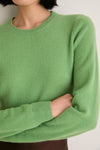 Pistachio Cashmere Crewneck Sweater
