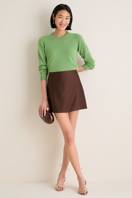 Pistachio Cashmere Crewneck Sweater