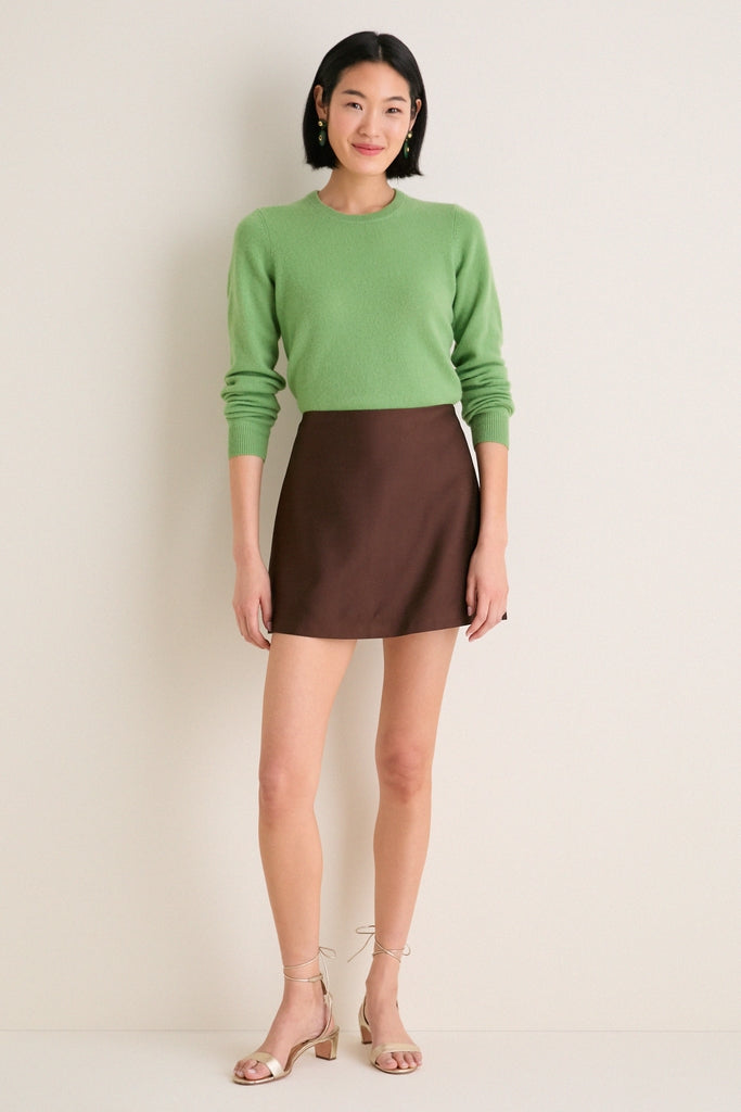 Pistachio Cashmere Crewneck Sweater