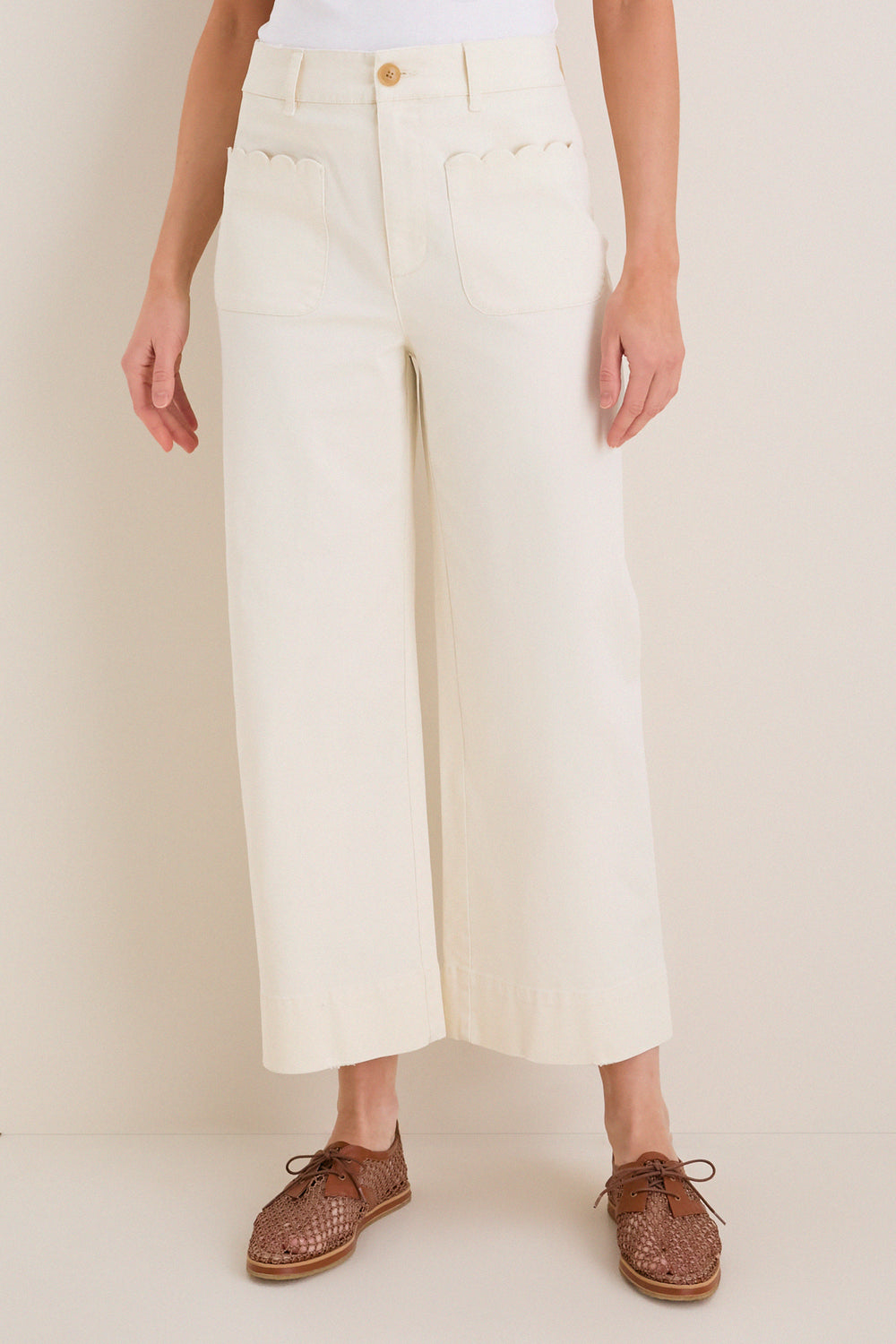 Stone Chino Wide Leg Davis Pants